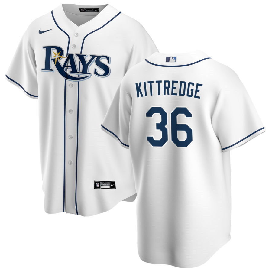 Nike Men #36 Andrew Kittredge Tampa Bay Rays Baseball Jerseys Sale-White